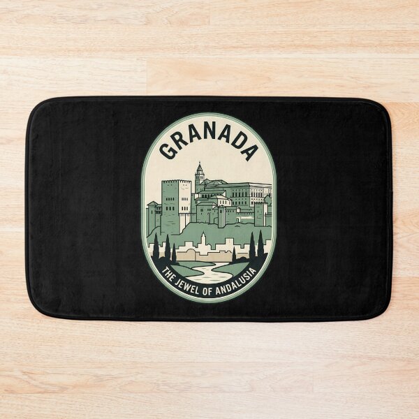 Artikelvorschau, Granada, Andalusien, Spanien, Alhambra, Vintage-Reiseemblem entworfen und verkauft von k3rstman1.