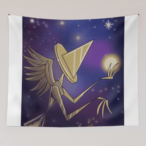 Item preview, Gold Hourglass Angel and Starry Sky Surreal Geometric Art designed and sold by CosmicGloom.