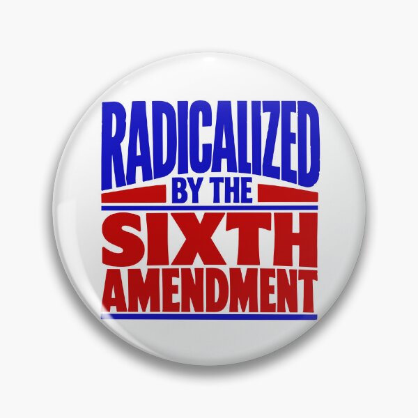 Item preview, Radicalized by the Sixth Amendment (Red and Blue) designed and sold by SilcrowDesign.
