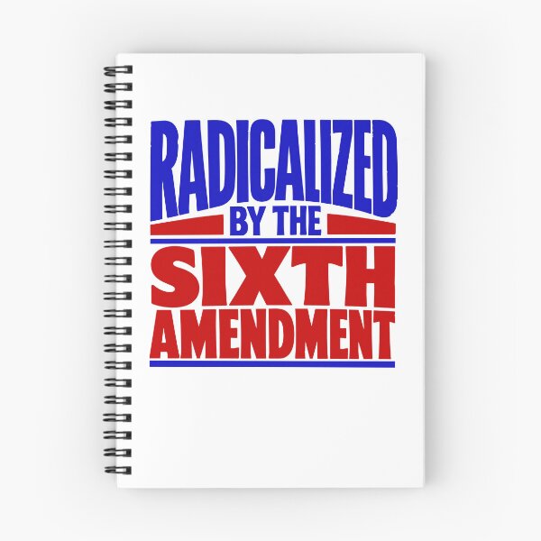 Item preview, Radicalized by the Sixth Amendment (Red and Blue) designed and sold by SilcrowDesign.
