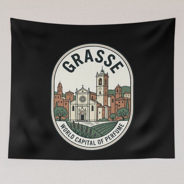 Item preview, Grasse France World Capital Perfume Vintage Travel Emblem designed and sold by k3rstman1.