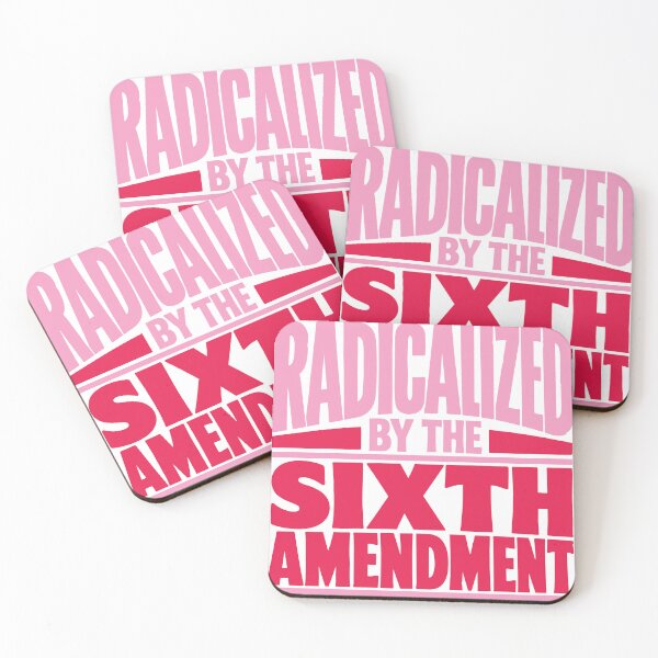 Item preview, Radicalized by the Sixth Amendment (Pinks) designed and sold by SilcrowDesign.