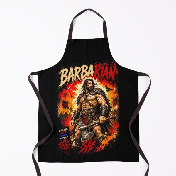 Item preview, Barbarian Warrior Viking Fantasy Streetwear Shirt designed and sold by Bizon2910.