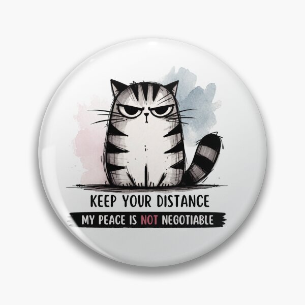 Item preview, Keep Your Distance, My Peace Is Not Negotiable – Grumpy Cat Quote designed and sold by AnyGil.