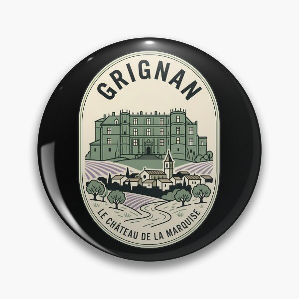 Item preview, Grignan France Vintage Travel Emblem Château Marquise designed and sold by k3rstman1.