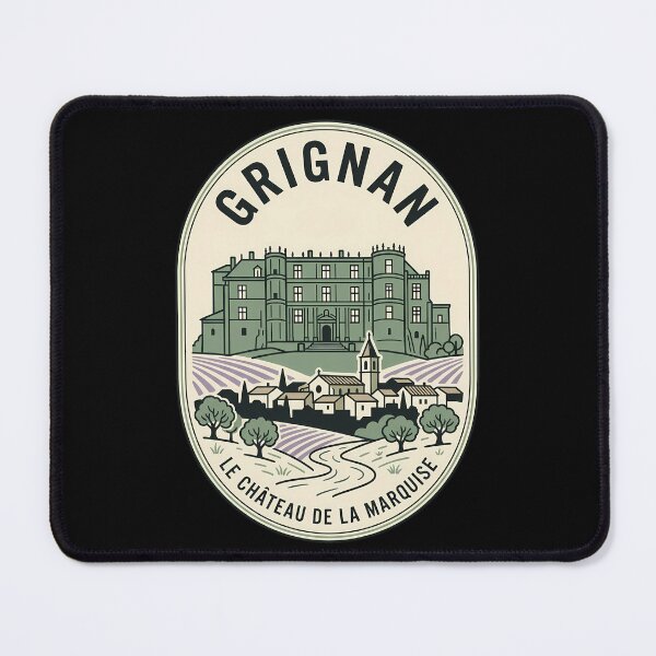 Item preview, Grignan France Vintage Travel Emblem Château Marquise designed and sold by k3rstman1.