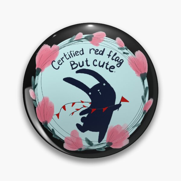 Item preview, Certified Red Flag But Cute Funny Bunny designed and sold by ArtbyLanaN.