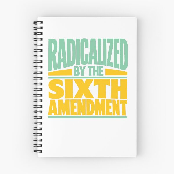 Item preview, Radicalized by the Sixth Amendment (Green and Yellow) designed and sold by SilcrowDesign.