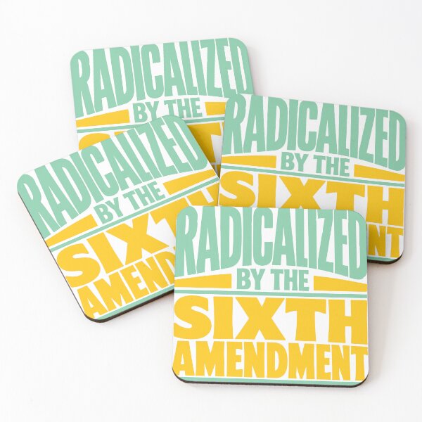 Item preview, Radicalized by the Sixth Amendment (Green and Yellow) designed and sold by SilcrowDesign.