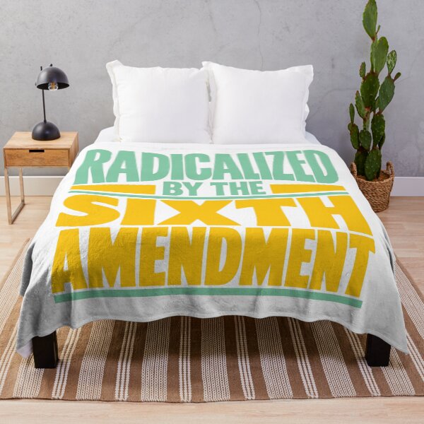 Item preview, Radicalized by the Sixth Amendment (Green and Yellow) designed and sold by SilcrowDesign.