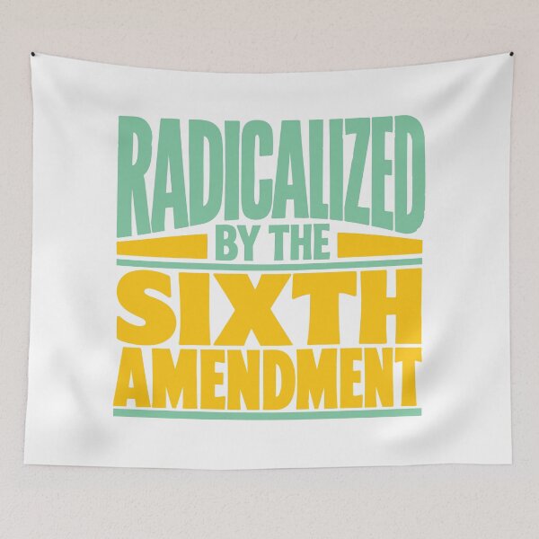 Item preview, Radicalized by the Sixth Amendment (Green and Yellow) designed and sold by SilcrowDesign.