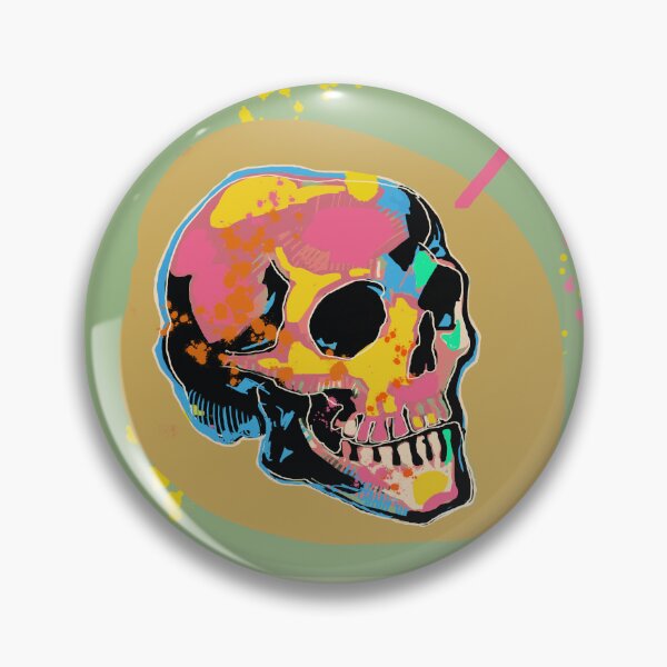 Item preview, Vibrant Pop Art Skull | Colorful Statement Piece designed and sold by MikZviagin.