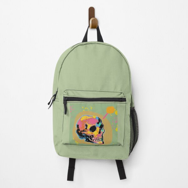 Artikelvorschau, Lebendiger Pop-Art-Totenkopf | Farbenfrohes Statement-Piece entworfen und verkauft von MikZviagin.
