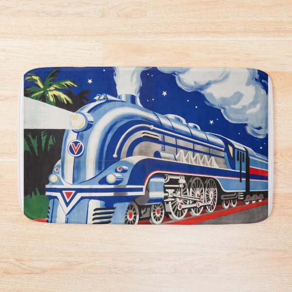 Item preview, Côte d'Azur Pullman Express Vintage Poster | Art Deco French Riviera Railway designed and sold by paulo silveira.