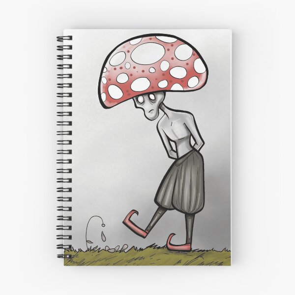 Item preview, Sad Red Fly Agaric Mushroom Man Goblin Illustration designed and sold by CosmicGloom.