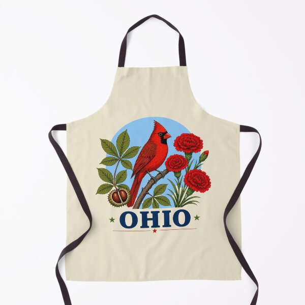 Item preview, Ohio Cardinal & Scarlet Carnation Homage designed and sold by The-Drip-Studio.