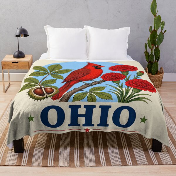 Item preview, Ohio Cardinal & Scarlet Carnation Homage designed and sold by The-Drip-Studio.