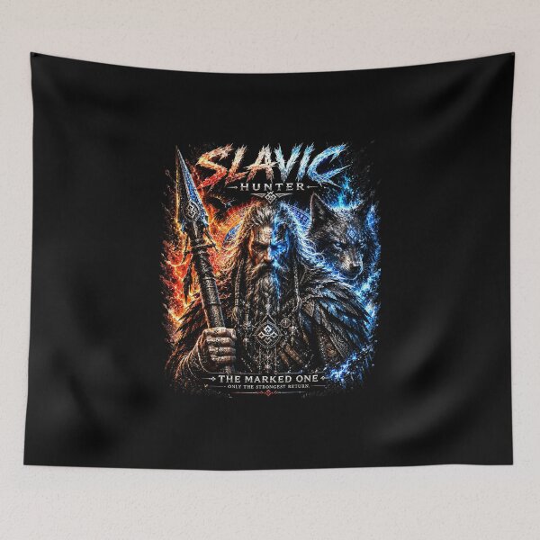 Item preview, Slavic Hunter The Marked One Nordic Fantasy Shirt designed and sold by Bizon2910.