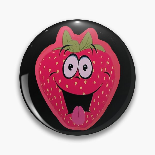 Item preview, Goofy Cartoon Strawberry - Funny Cute Fruit Face designed and sold by Tokraz-art.