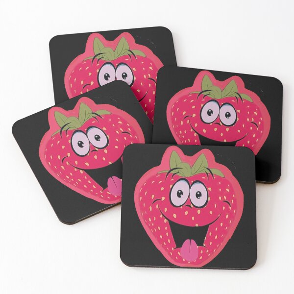 Item preview, Goofy Cartoon Strawberry - Funny Cute Fruit Face designed and sold by Tokraz-art.