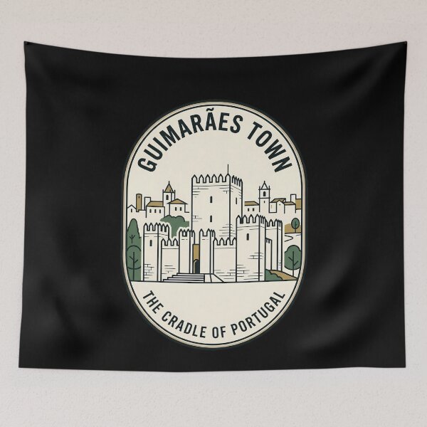 Item preview, Guimarães Portugal Vintage Travel Emblem designed and sold by k3rstman1.