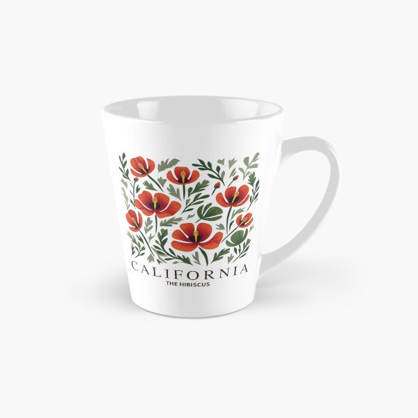 Item preview, California Vintage Flowers - California Hibiscus Botanical designed and sold by JessArty ⭐⭐⭐⭐⭐.