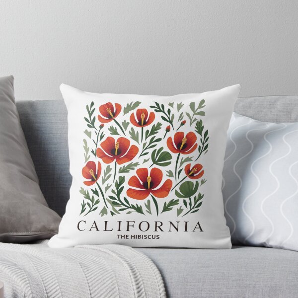 Item preview, Flores antiguas de California - Hibisco botánico de California designed and sold by JessArty ⭐⭐⭐⭐⭐.