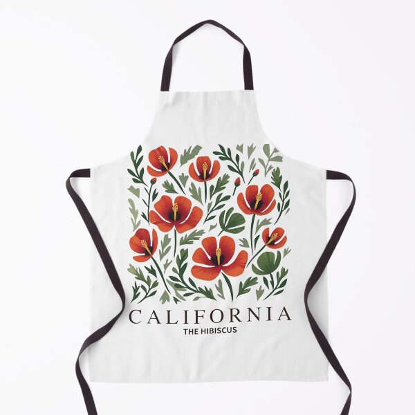 Artikelvorschau, California Vintage Flowers - California Hibiscus Botanical entworfen und verkauft von JessArty ⭐⭐⭐⭐⭐.