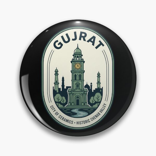 Item preview, Gujrat Pakistan Vintage Travel Emblem City of Ceramics designed and sold by k3rstman1.