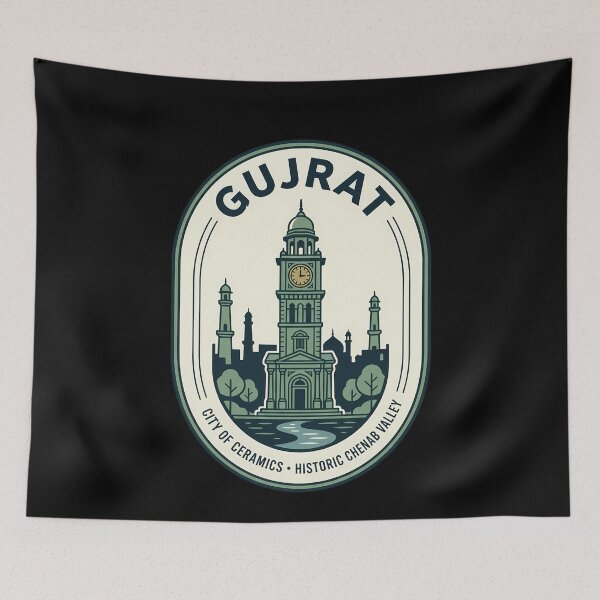 Item preview, Gujrat Pakistan Vintage Travel Emblem City of Ceramics designed and sold by k3rstman1.