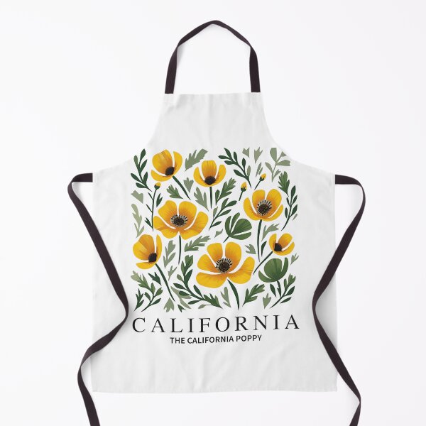 Item preview, California Vintage Flowers - California Poppy Botanical Illustration designed and sold by JessArty ⭐⭐⭐⭐⭐.