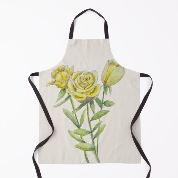 Item preview, Blooming in Golden Light – Yellow Rose Watercolor designed and sold by MiniRadiance.