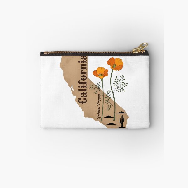 Item preview, California Vintage Flowers - California Poppy State Silhouette designed and sold by JessArty ⭐⭐⭐⭐⭐.