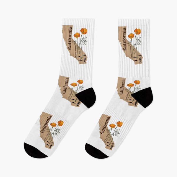 Item preview, California Vintage Flowers - California Poppy State Silhouette designed and sold by JessArty ⭐⭐⭐⭐⭐.