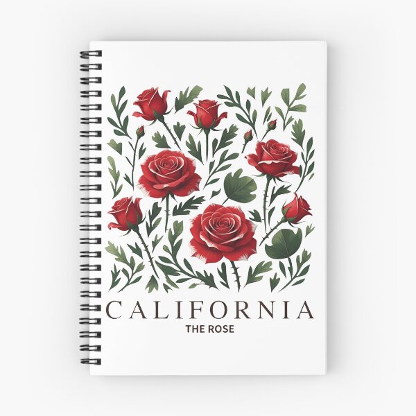 Item preview, California Vintage Flowers - California Vintage Red Roses designed and sold by JessArty ⭐⭐⭐⭐⭐.