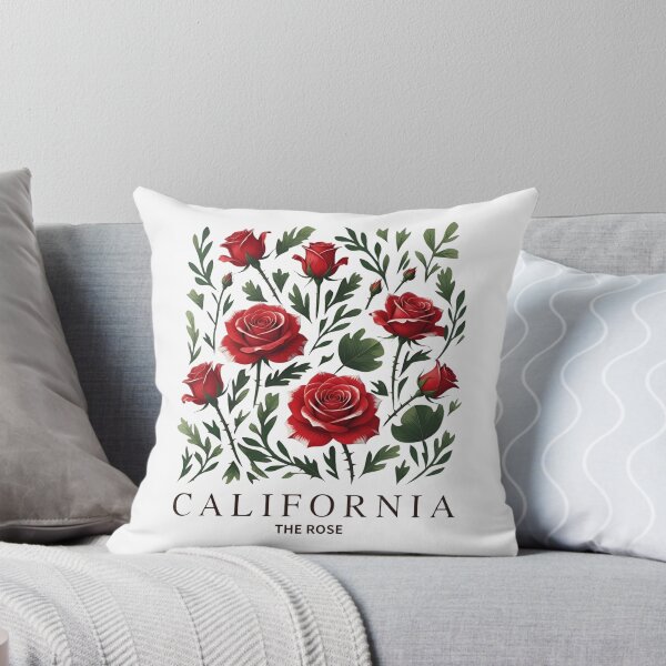 Item preview, California Vintage Flowers - California Vintage Red Roses designed and sold by JessArty ⭐⭐⭐⭐⭐.