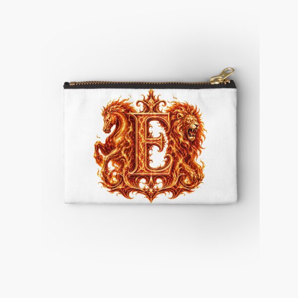 Item preview, Flameborn Zodiac: The Horse-Leo Inferno Letter E designed and sold by BlissBlvdShop.