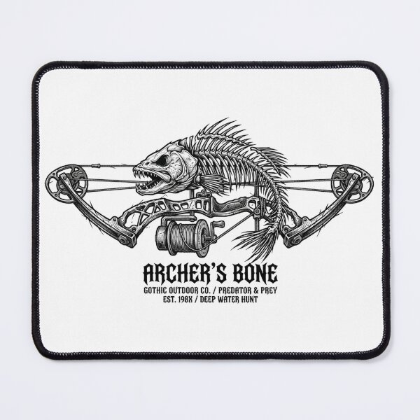 Item preview, Gothic Skeleton Fish Bowfishing - Compound Bow Archery Graphic designed and sold by Georain.