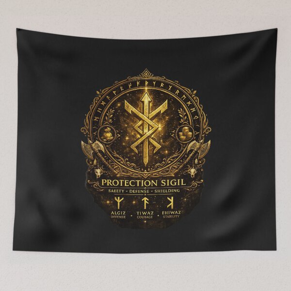 Item preview, Protection Sigil Bind Rune | Norse Viking Symbol designed and sold by Sksticker991.