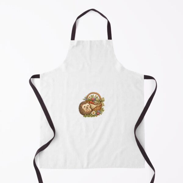 Item preview, Hedgehog With Wildflower Picnic Basket designed and sold by The-Art-of-D.