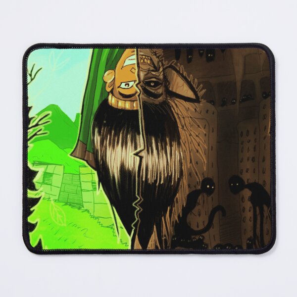 Item preview, Split Screen Fantasy Warrior and Monster Shadow Dark Art designed and sold by CosmicGloom.