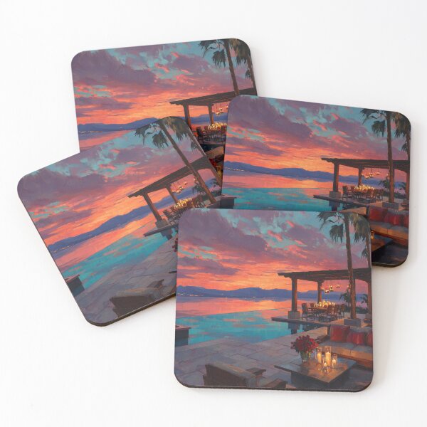 Item preview, Outdoor Terrace At Sunset designed and sold by Rtymer.