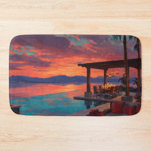 Item preview, Outdoor Terrace At Sunset designed and sold by Rtymer.