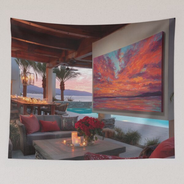 Item preview, Outdoor Terrace At Sunset designed and sold by Rtymer.