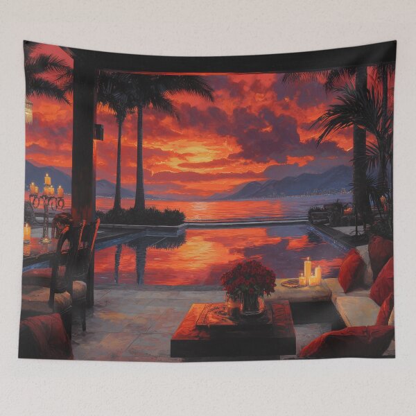 Item preview, Outdoor Terrace At Sunset designed and sold by Rtymer.