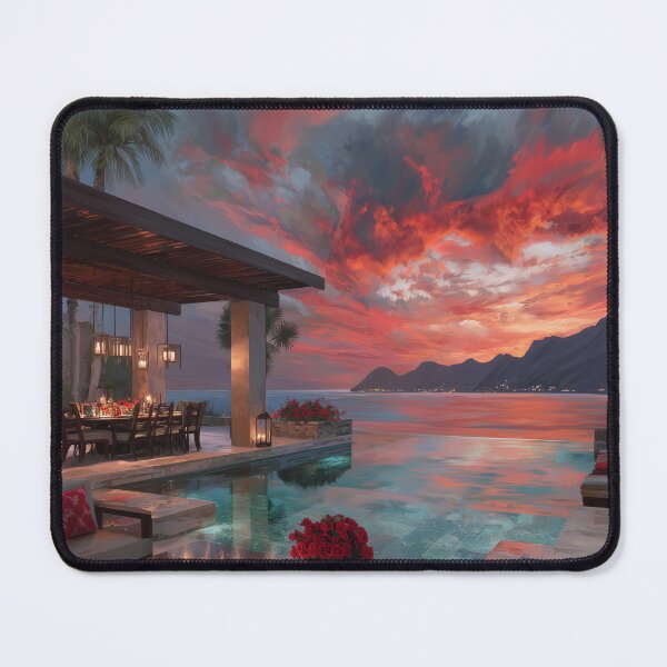 Item preview, Outdoor Terrace At Sunset designed and sold by Rtymer.