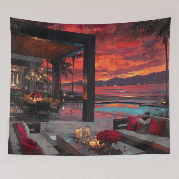 Item preview, Outdoor Terrace At Sunset designed and sold by Rtymer.