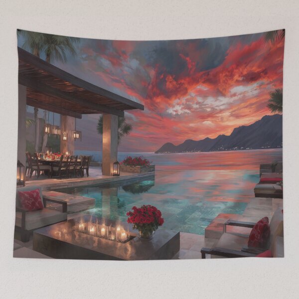 Item preview, Outdoor Terrace At Sunset designed and sold by Rtymer.