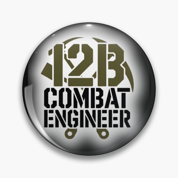 Item preview, 12B Combat Engineer — U.S. Army MOS Helmet Emblem Military Engineering Design designed and sold by GFamilyC.