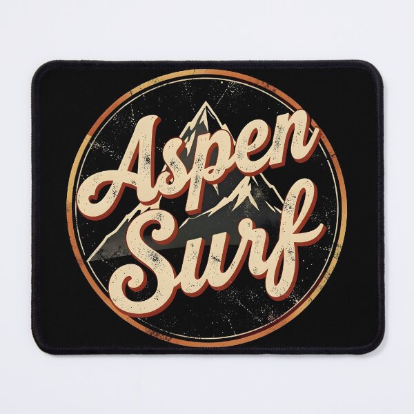 Item preview, Retro Aspen Surf Vintage Mountain Graphic Badge designed and sold by KCasual.